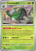 Chesnaught 007/086 Reverse Holo Pokemon Card