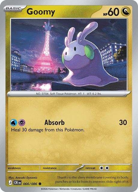 Goomy 066/086 Chaos Rising Common Pokemon Card
