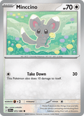 Minccino 072/086 Reverse Holo Pokemon Card