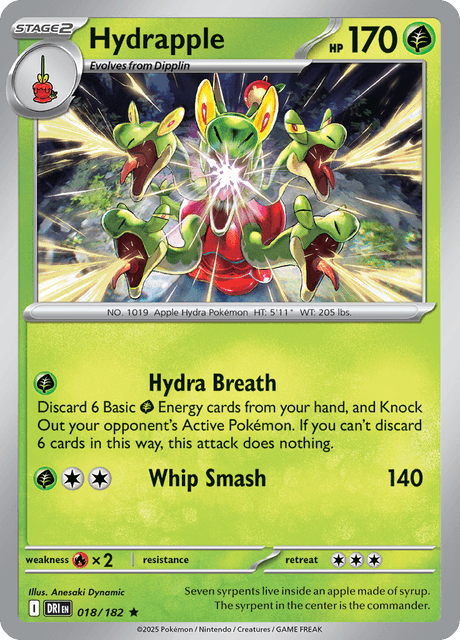 Hydrapple 018/182 Holo Pokemon Card