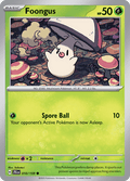 Foongus 010/159 Journey Together Common Pokemon Card