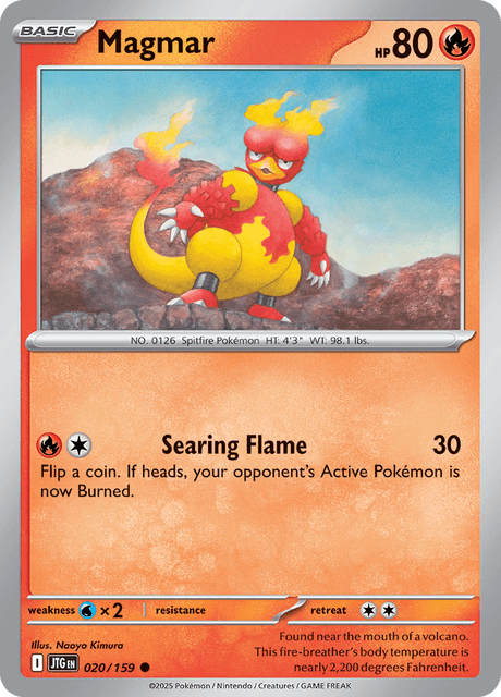 Magmar 020/159 Journey Together Common Pokemon Card