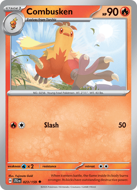 Combusken 023/159 Journey Together Common Pokemon Card