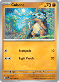 Cubone 076/159 Journey Together Common Pokemon Card