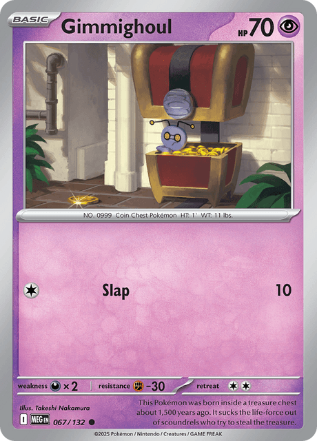 Gimmighoul 067/132 Mega Evolution Common Pokemon Card