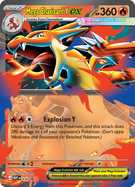 Mega Charizard Y ex 030 Mega Evolution Promos Promo Pokemon Card