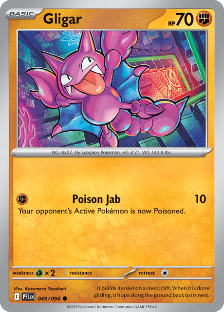 Gligar 049/094 Phantasmal Flames Common Pokemon Card