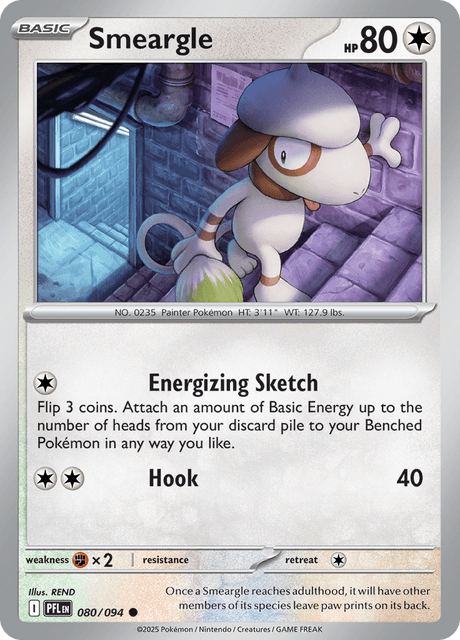 Smeargle 080/094 Phantasmal Flames Common Pokemon Card