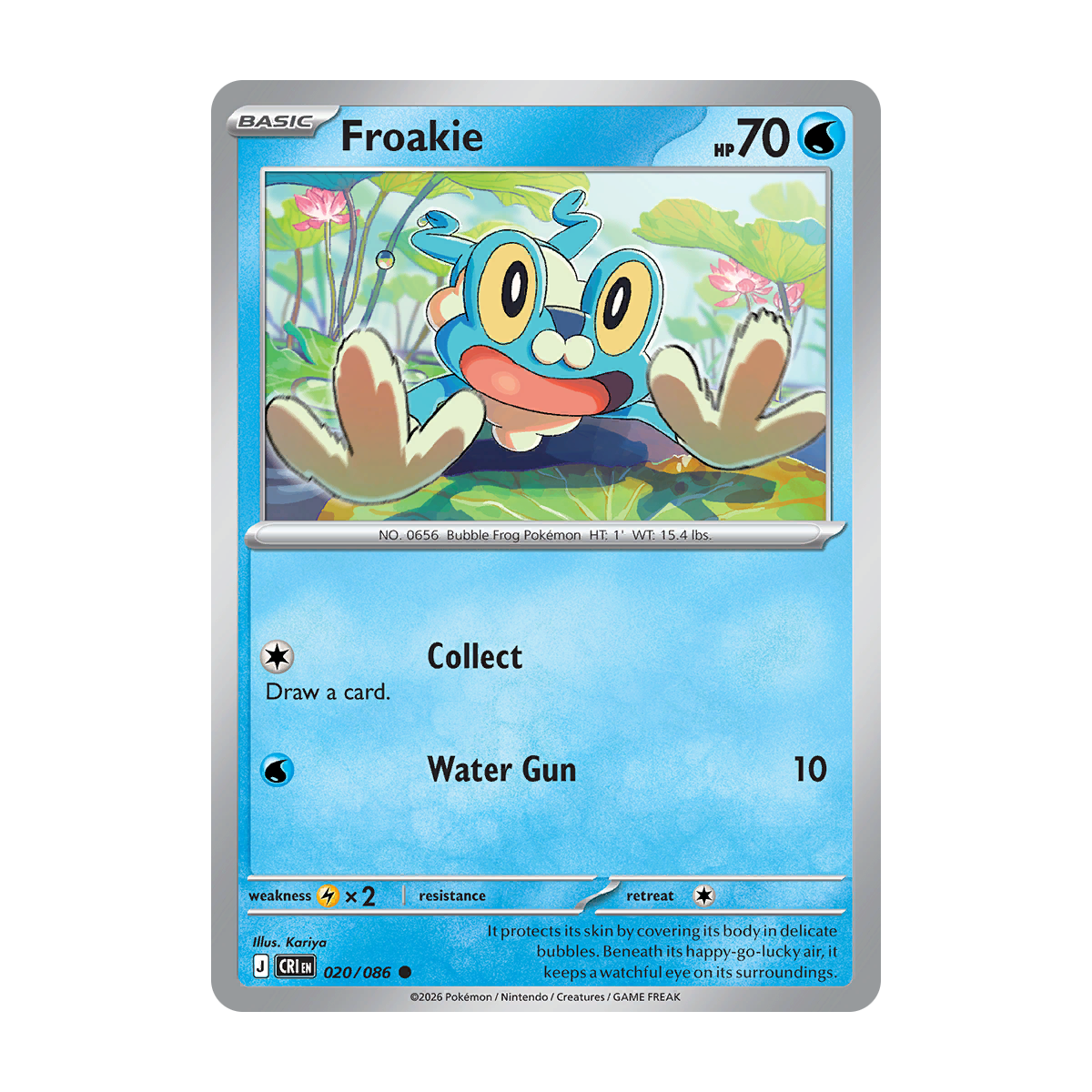 Froakie - 020/086 - Chaos Rising - Pokémon Single Card