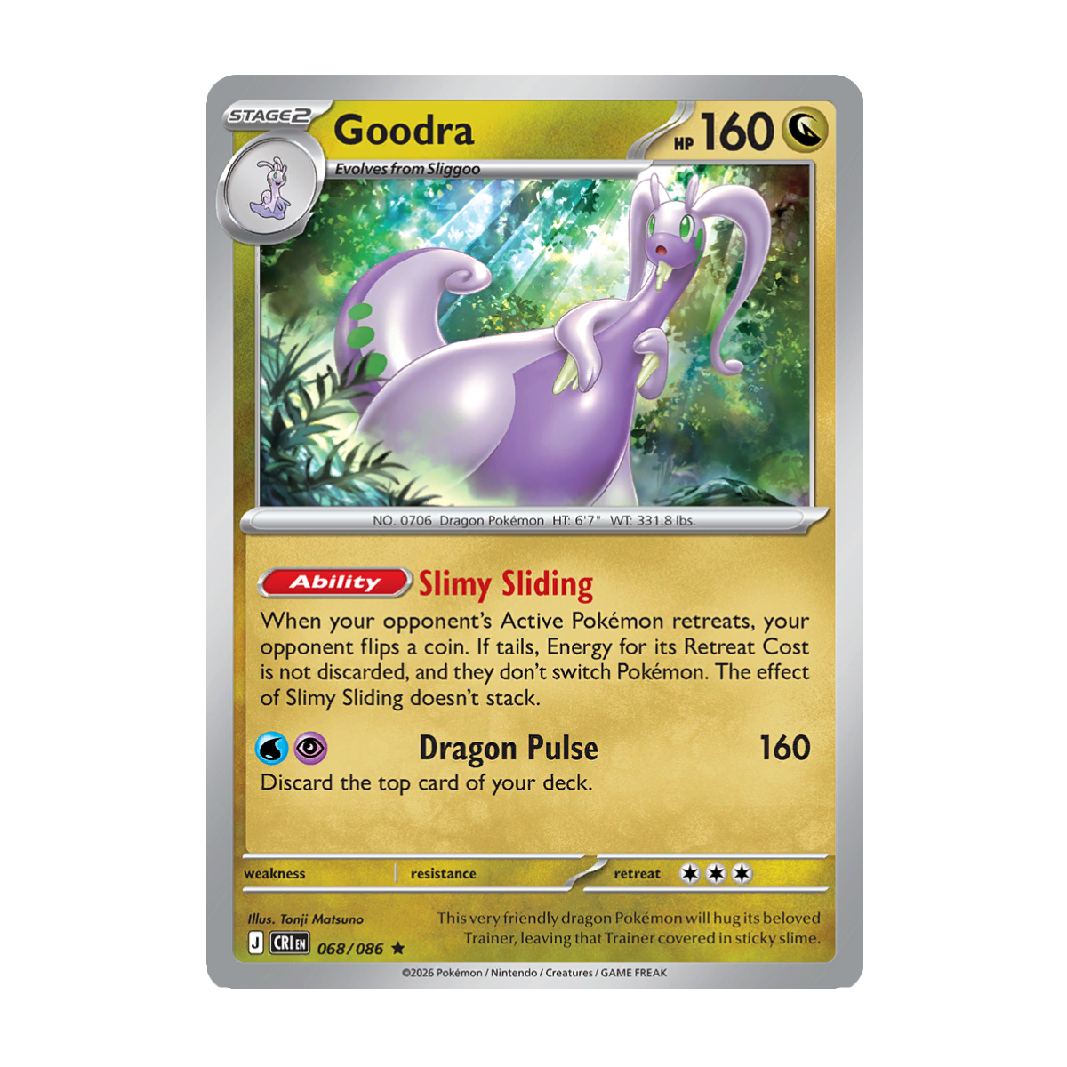 Goodra - 068/086 - Chaos Rising - Pokémon Single Card