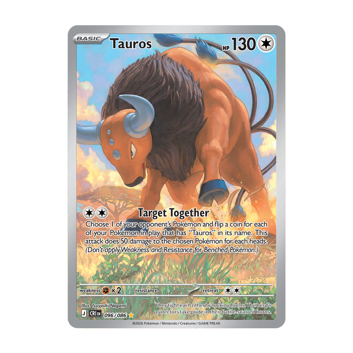 Tauros 096/086 - Chaos Rising - Illustration Rare