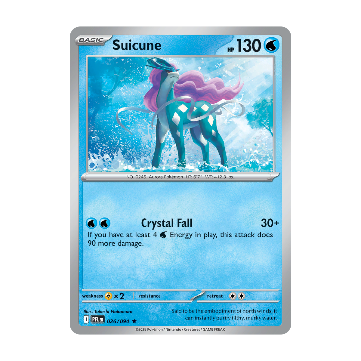 Suicune - 026/094 - Phantasmal Flames - Pokémon Single Card