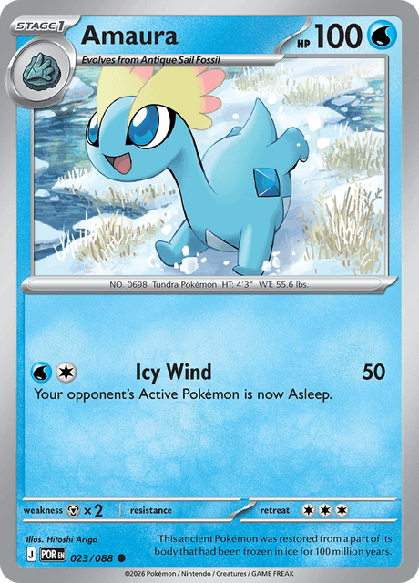 Amaura 023/088 Perfect Order Common Pokemon Card