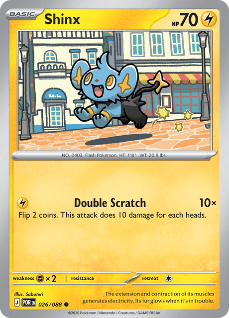 Shinx 026/088 Perfect Order Common Pokemon Card