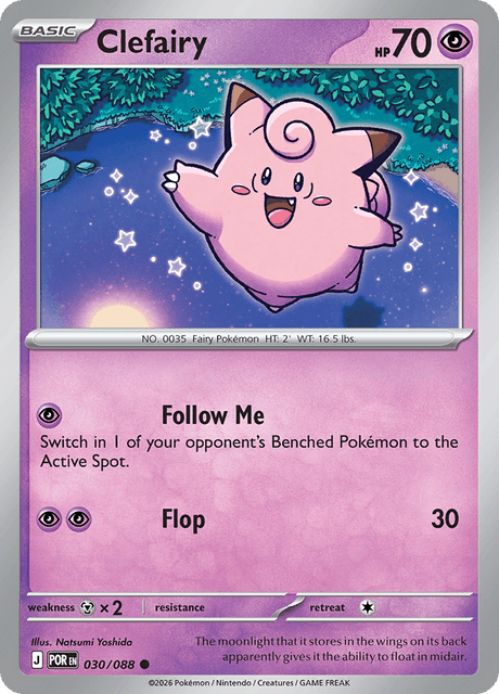 Clefairy 030/088 Perfect Order Common Pokemon Card