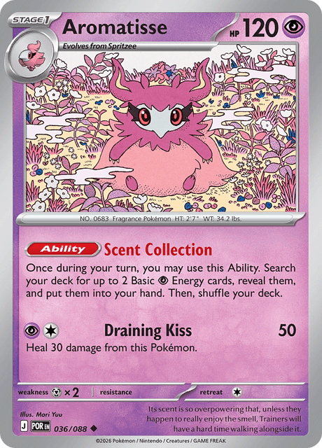 Aromatisse 036/088 Perfect Order Common Pokemon Card