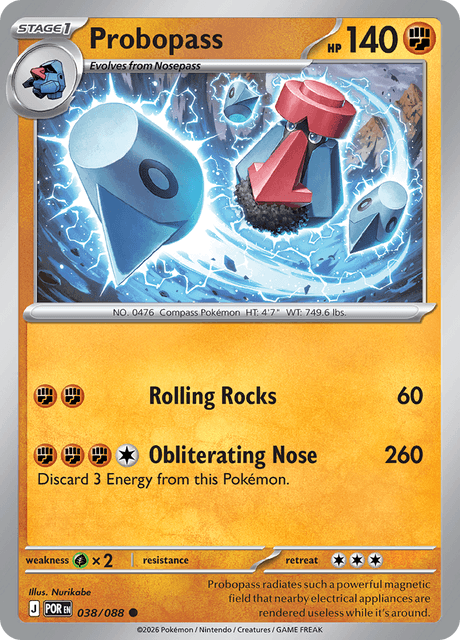 Probopass 038/088 Perfect Order Common Pokemon Card