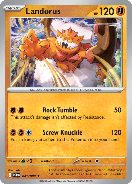 Landorus 041/088 Holo Pokemon Card