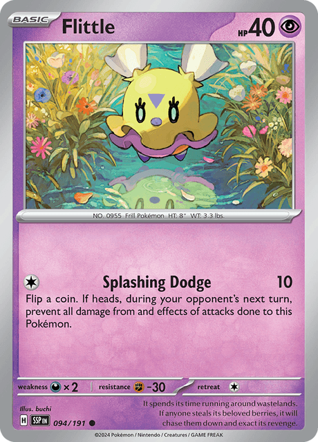 Espurr 094/191 Surging Sparks Reverse Holo Pokemon Card
