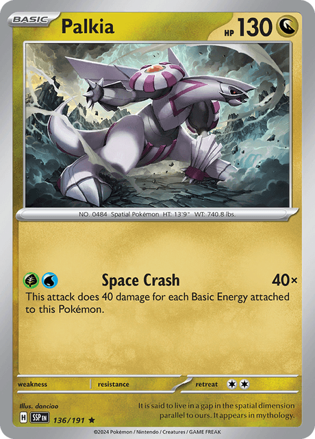 Hydreigon 136/191 Surging Sparks Holo Pokemon Card