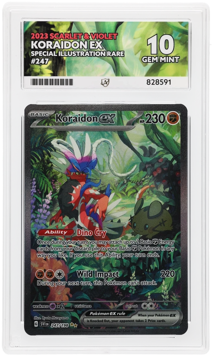Koraidon ex 247/198 SIR - Scarlet & Violet - ACE 10 Gem Mint (Custom Label)