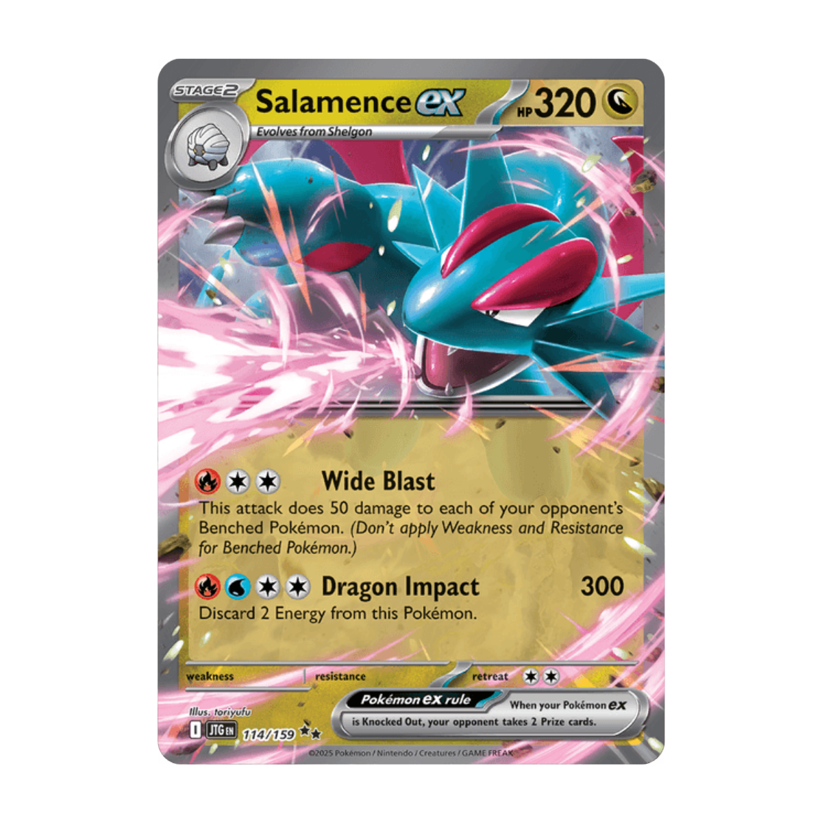 Salamence ex 114/159 - Journey Together - Double Rare