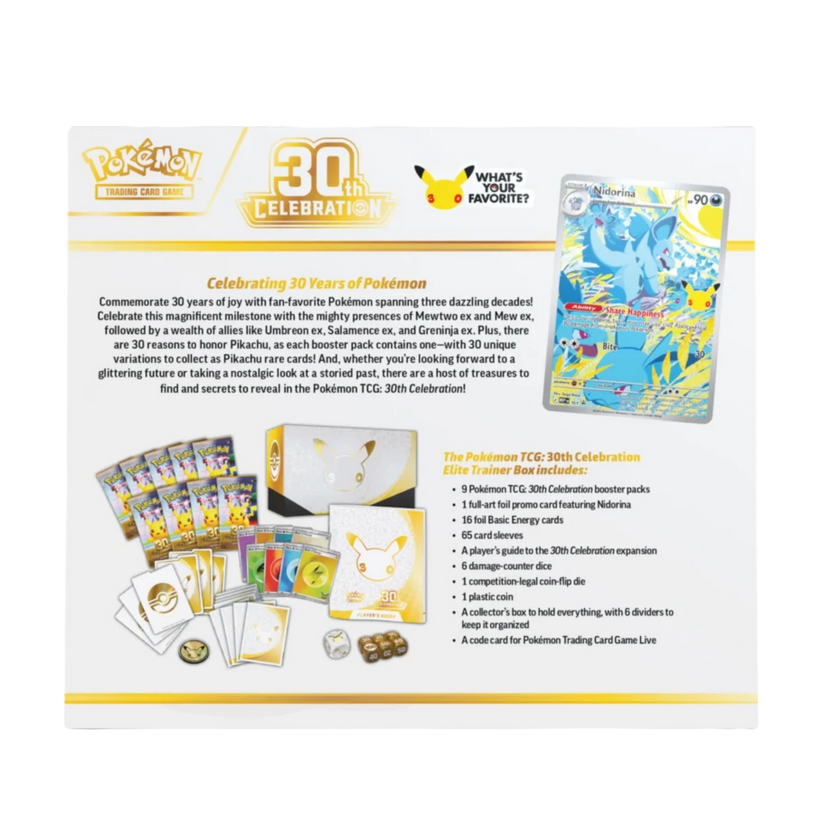Pokémon TCG: 30th Celebration Elite Trainer Box